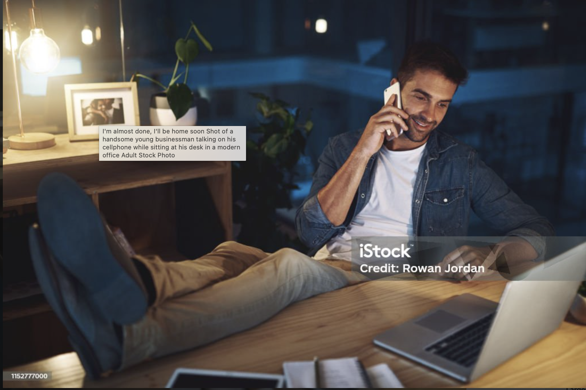 Business owner on a personal call