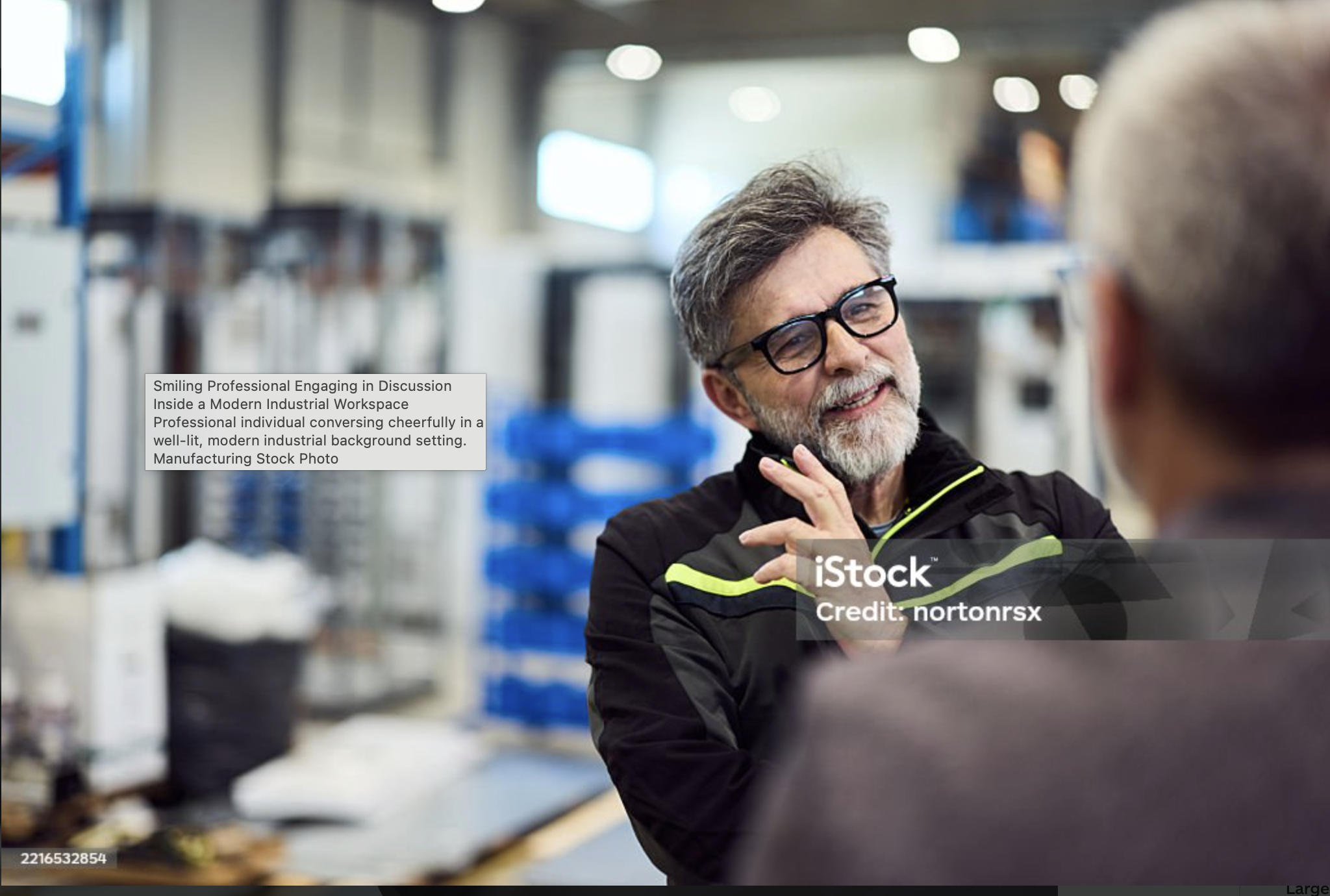 Two professionals in a relaxed conversation