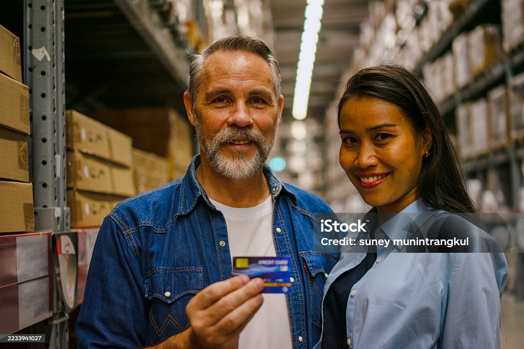 Small business owners in their warehouse